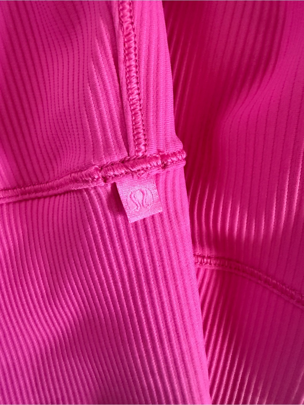 lululemon athletica Ribbed Neon Pink Bike Shorts